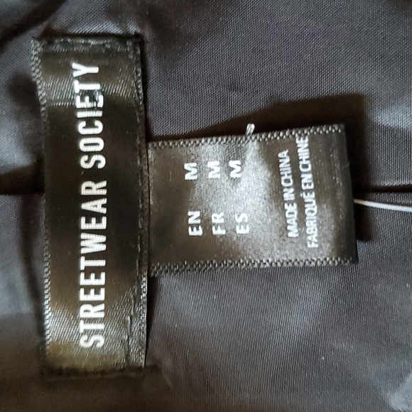 Streetwear Society Black Satin Wrap Shirt Medium - Picture 10 of 16